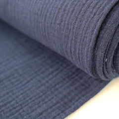 Navy Blue Double Gauze