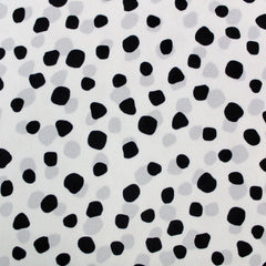 101 Dalmatians black spotted velboa fabric