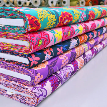 Modern Floral Fabrics in Dressmaking