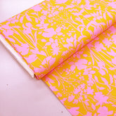 Pink and Yellow Liberty Fabrics Ophelia Silhouette Tana Lawn™ Cotton
