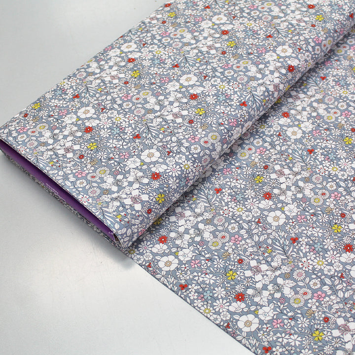 100% Cotton Tana Lawn™  Liberty Fabrics June's Meadow - Blue Grey