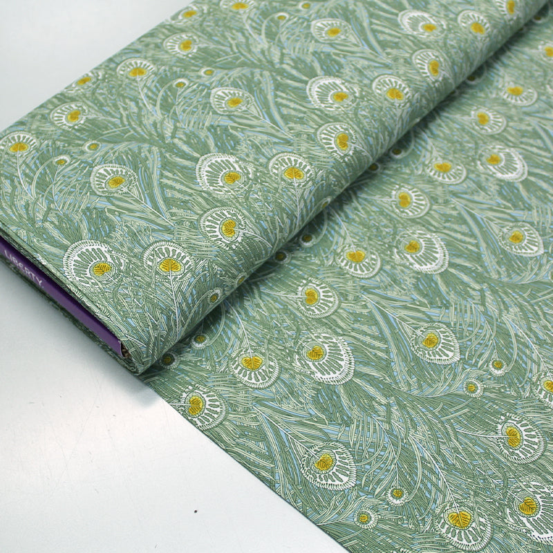 100% Cotton Tana Lawn™  Liberty Fabrics Queen Hera Green