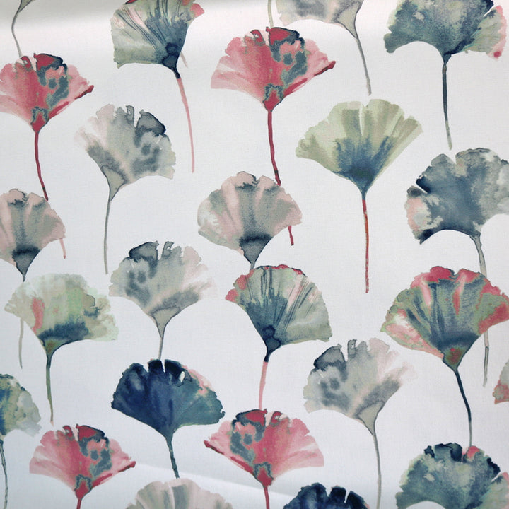 Ginkgo Leaf Home Furnishing Fabric - Flamingo